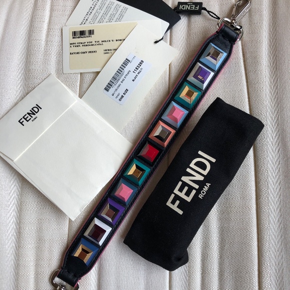 Fendi Accessories - NWT Fendi "Strap You" Mini Stud Embellished Strap